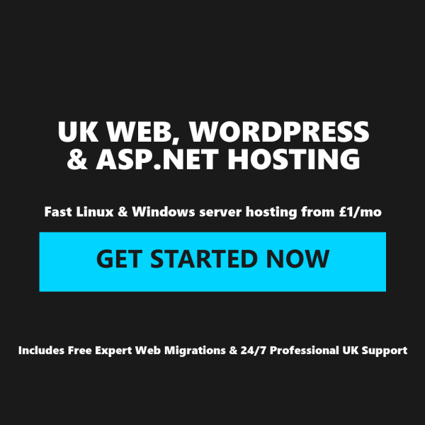 HostSys UK homepage displaying enterprise web hosting packages including Linux server arrays ASP.NET Windows configurations and Managed WordPress solutions
